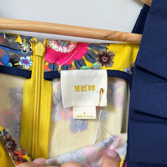 Anthropologie Maeve Sunniva Floral Paisely Sleeveless A-Line Dress - Picture 7 of 7